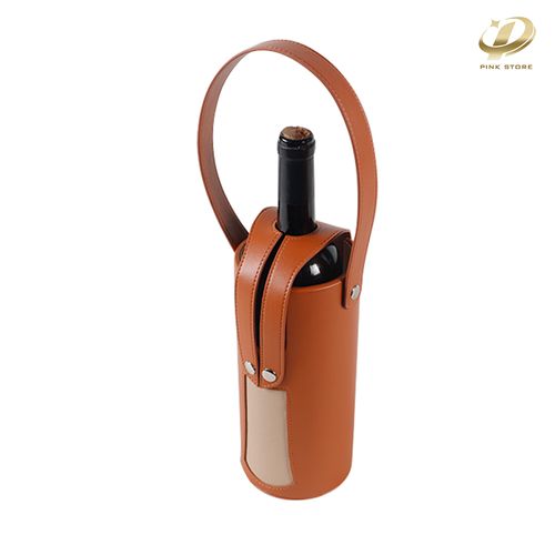 Leather Wine Holder, Wine Caddy Bag, Wine Accessories, Bottle Bag