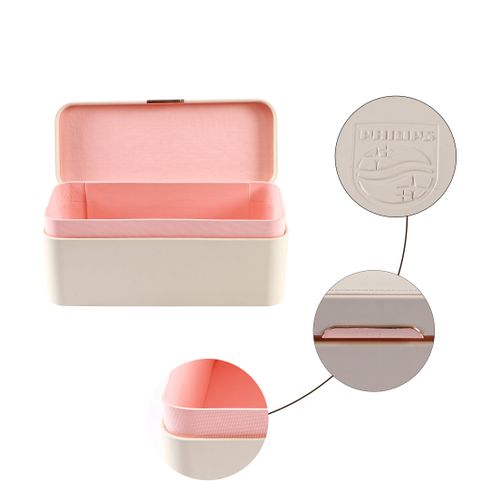 Elegant White PU Leather Storage Box