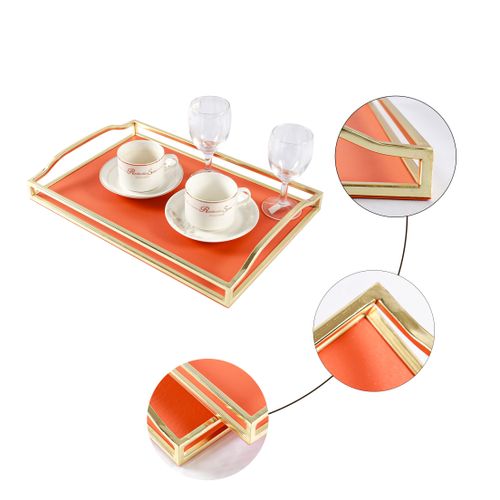 Luxury Hermes Orange Service Tray