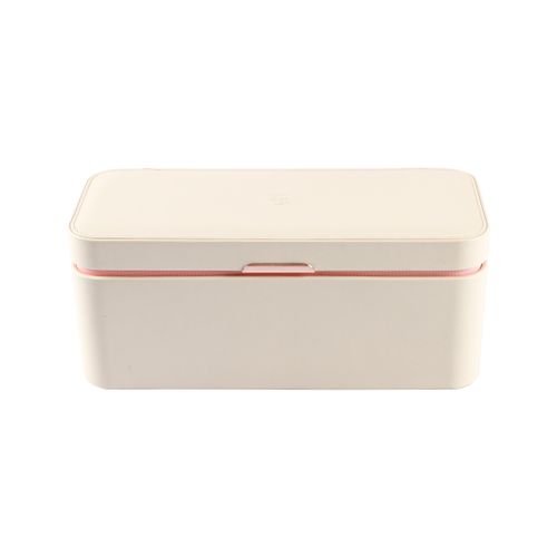 Elegant White PU Leather Storage Box