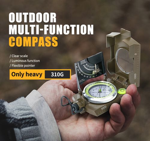 Bulk Mini Handheld Compass for Hiking Outdoor with Multi-function