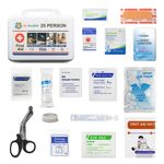 Risen Medical 25-Person Plastic First Aid Kit Box for Workplace with all content