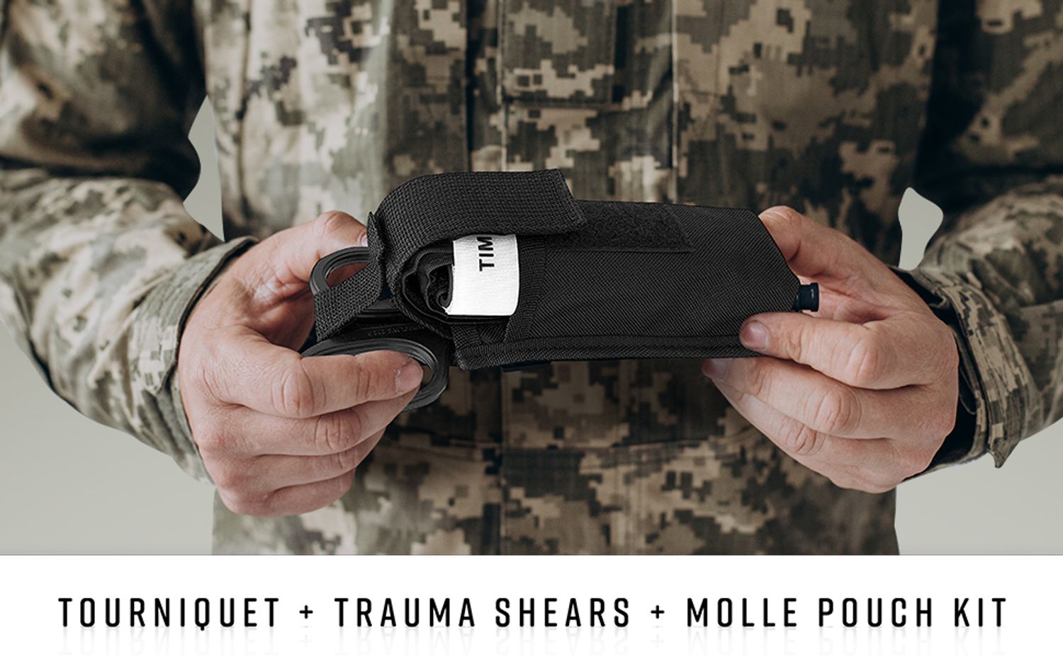 Risen Medical Tourniquet Pouch Kit with Military Tourniquet, trauma shears and molle pouch kit