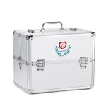 outside of High Quality Family Hard Case Lightweight Emergency Aluminum Wall First Aid Medicine Kit With Hard Shell Case Storage