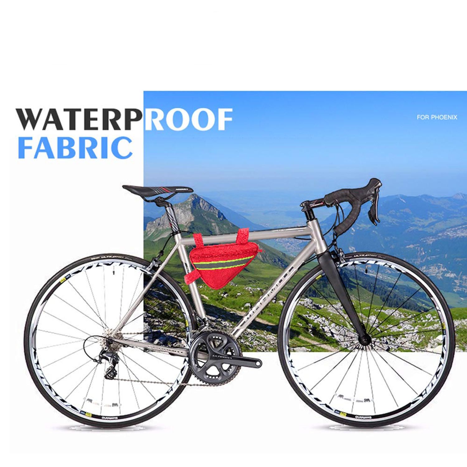 Waterproof fabric of Risen cyclist survival kit for mountain bike