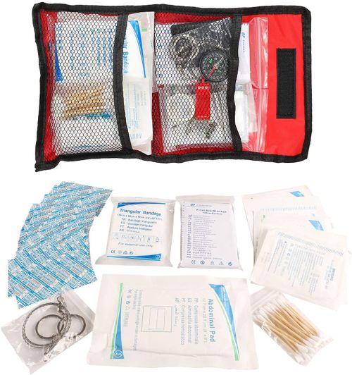 Waterproof Tarpaulin Dry Bag with First Aid Supplies for Lifeboats, Diving, and Outdoor Emergencies