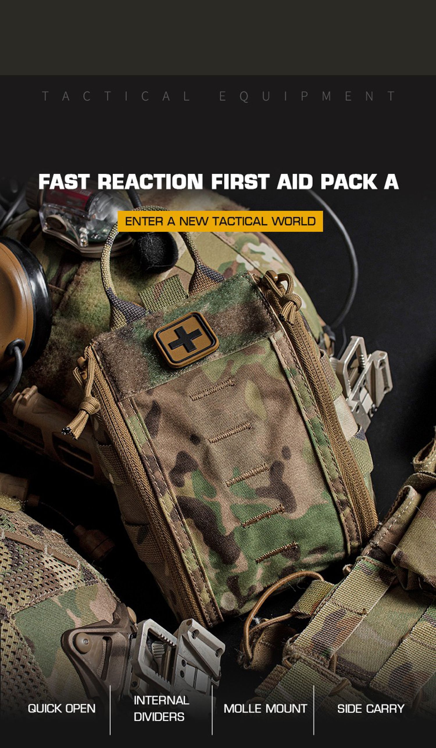 Risen Medical Tactical Military First Aid Bag Waterproof