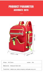 Risen Medical Large Medical Backpack Waterproof & Fire Resistant