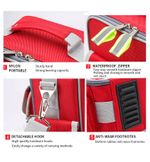 Details of Wholesale Red Medical Backpack Waterproof & Fire Resistant by Risen Medical