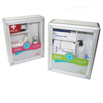 Risen Medical Custom Metal First Aid Cabinet Wall Mounted with Glass Door and medical supplies