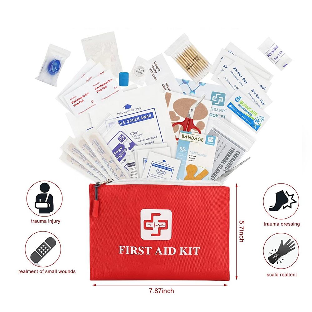 مجموعة أدوات الإسعافات الأولية الصغيرة للرجبي للحماية أثناء التنقل والسفر