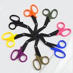 Risen Medical Bulk Stainless Steel Medical Bandage Scissors for First Aid Kits with different colors