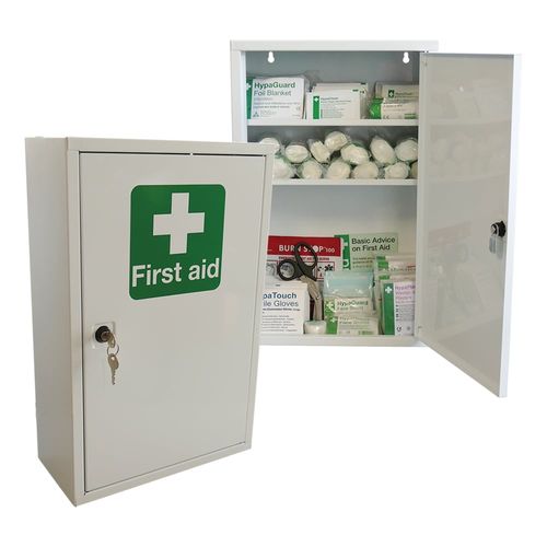 Big brand supplier National-workplace-metal-wallmountclosed Occupational Multi-Functional Metal First Aid Kit Cabinet Hard