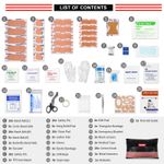 list of items inside the Risen Medical winter roadside kit