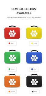 colors of 2023 Amazon Hot Selling Veterinary Emergency Compact Dog First Aid Kit for Camping - Eco Wholesale EVA Bag for Pet Outdoor Survival
