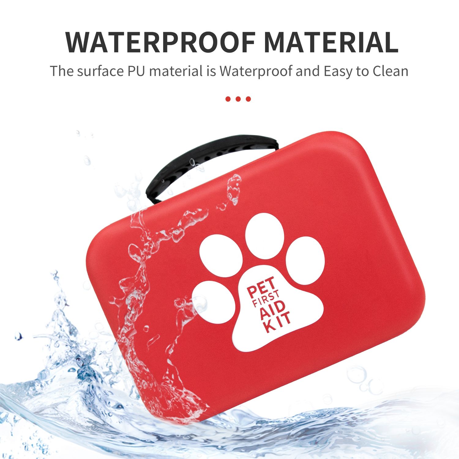 2023 Amazon Hot Selling Veterinary Emergency Compact Dog First Aid Kit for Camping - Eco Wholesale EVA Bag for Pet Outdoor Survival
