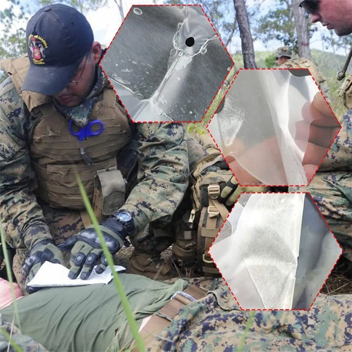 Risen Medical Vented Emergency Chest Seal  used in military