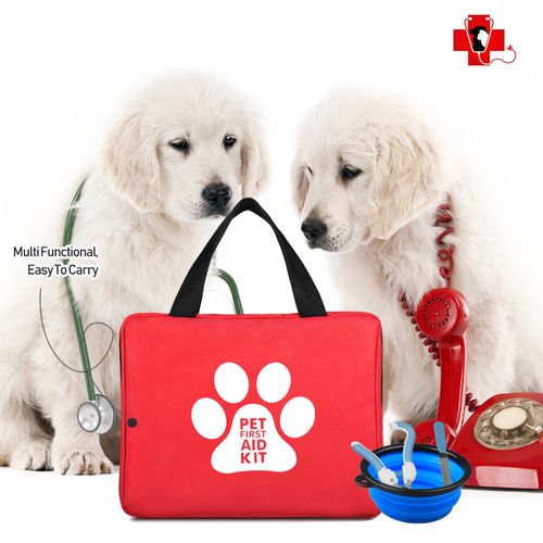 Regali di Natale personalizzati per animali domestici Cane di emergenza medica portatile Kit di sopravvivenza di primo soccorso per animali di grandi dimensioni per il proprietario dell&#39;animale domestico Camminata all&#39;aperto