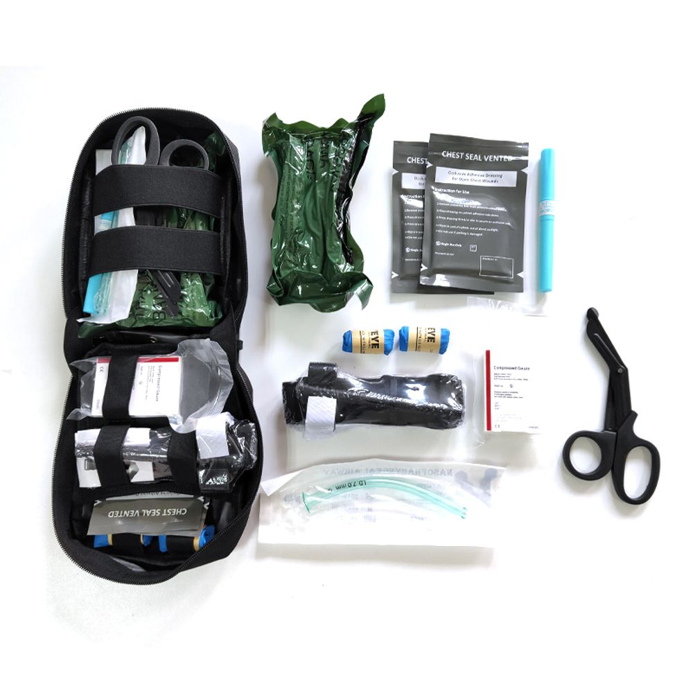 Waterproof Tactical Kit: Easy-to-Use IFAK First Aid Kit to Stop Bleeding