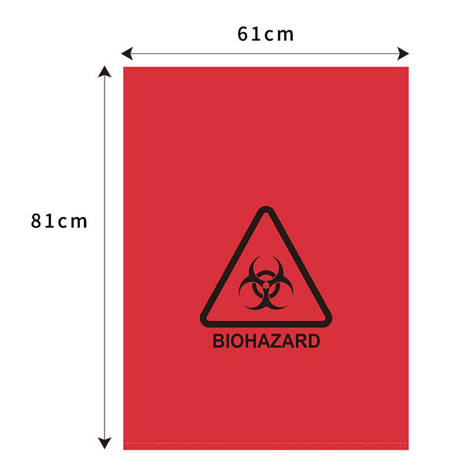 Risen Medical wholesale red biohazard bag disposal size