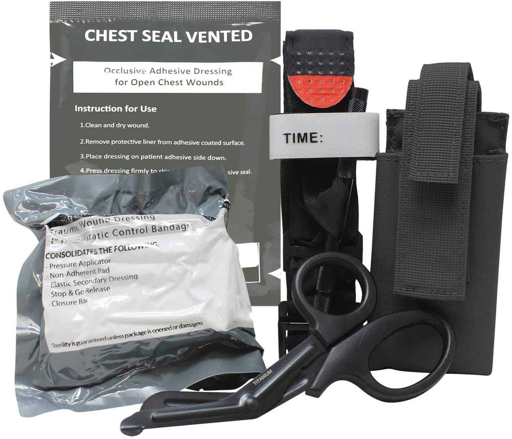 Advanced Military Trauma Suit: Essential Medical Supplies | CAT Tourniquet | Israeli bandage | Trauma Scissor | Stop The Bleeding Kit | OEM&ODM