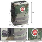 size of Backpacking Emergency Multi-Function First Aid Tactical Travel Medical Bag 