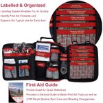 waterproof driver survival kit labelling system with first aid guide