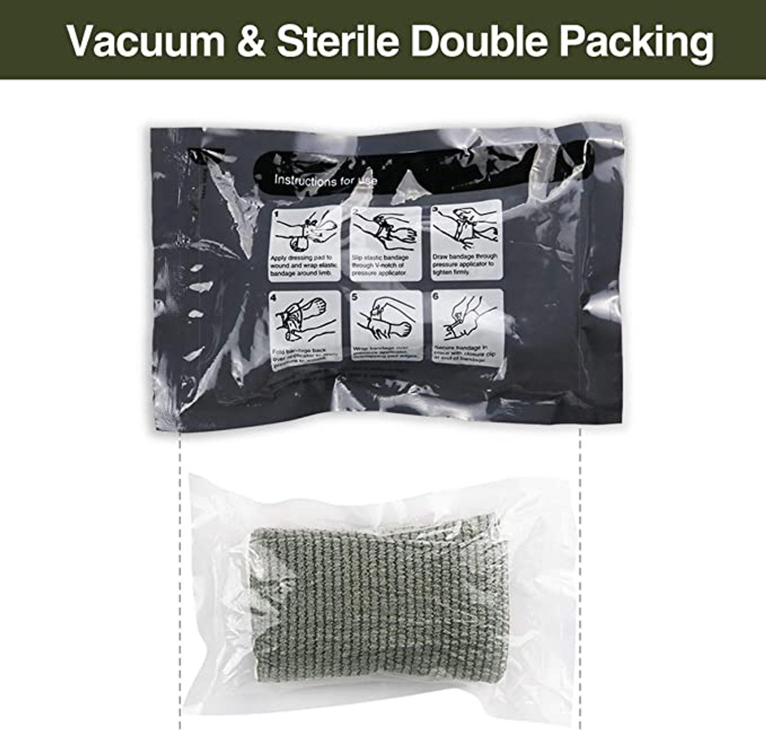 Vacuum and sterile double packing for Risen Medical Advanced IFAK Kit with CAT Tourniquet & Trauma Supplies