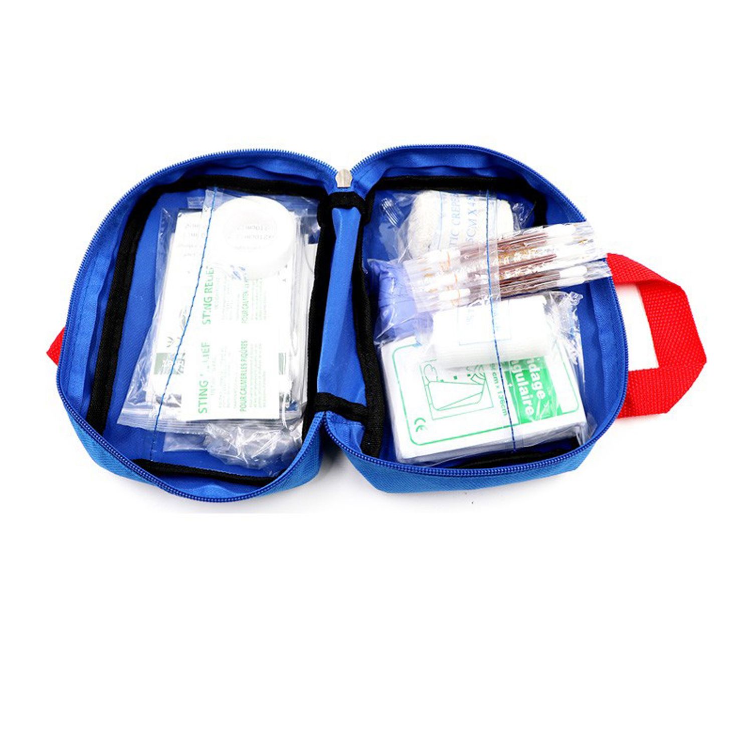 inside of Custom Pet Health Kit Bag for Dog Travel - Pet Emergency Travel Kit for Cat and Dog Outdoor