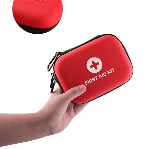 Scatola di kit medici di pronto soccorso di pronto soccorso personalizzato per hotel portatile rosso medico di emergenza OEM con attrezzatura per veicolo sul posto di lavoro