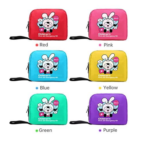 Wholesale OEMODM Compact Cute Kids First Aid Kit For Kids Child On The Go For Parents Kids Home Outdoor