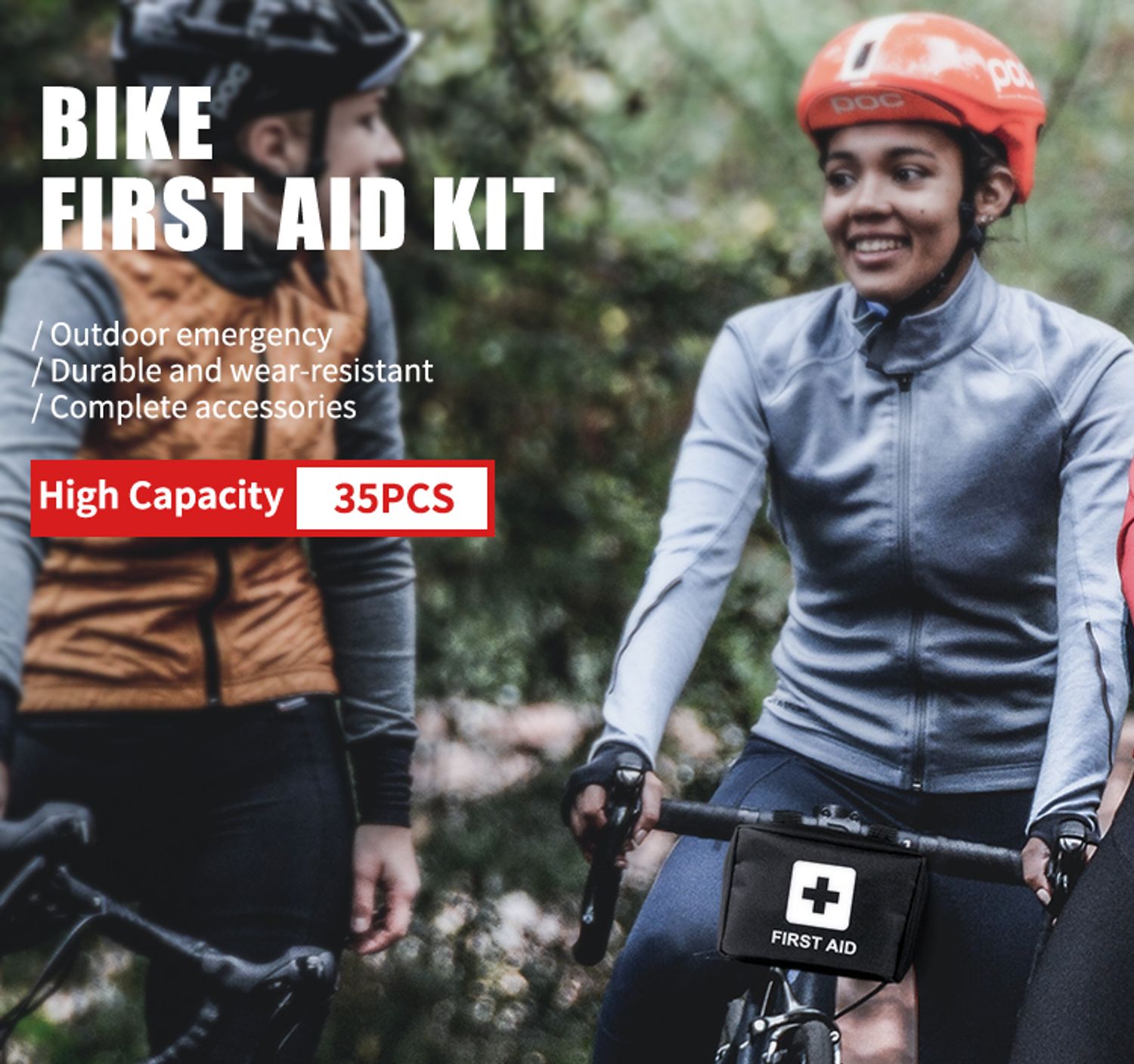 35 pcs bike first aid kit
