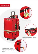 Risen Medical Customizable Medical Travel Bag with Wheels front display