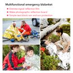 Plastic First Aid Storage Box with multifunctional emergency blanket