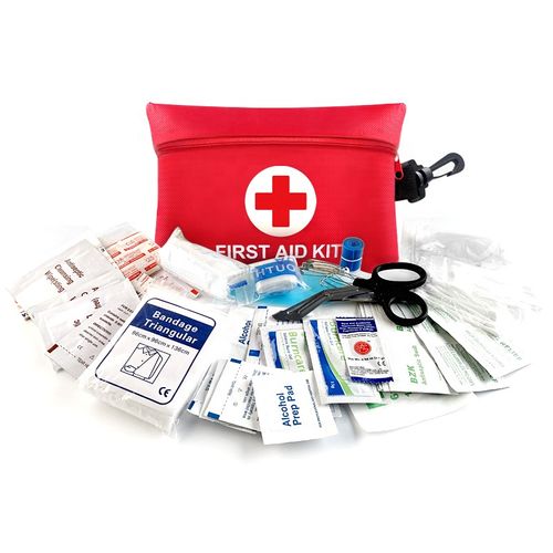 Медицинское оборудование на заказ, мини-сертифицированный CE ISO, индивидуальный набор первой помощи с собственным логотипом, небольшие наборы аварийных сумок для спортивной продажи, Канада