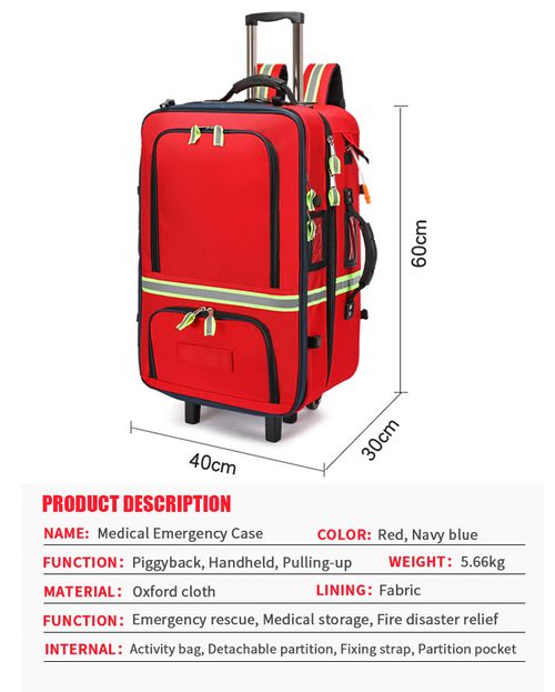 바퀴 달린 내구성 방수 의료 가방 | OEM 및 ODM 맞춤형 | 낮은 MOQ 가능
