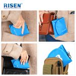 Risen Medical's pocket first aid kit can be put in pocket or hung outside the bag