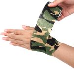 Risen adhesive bandage for hand use