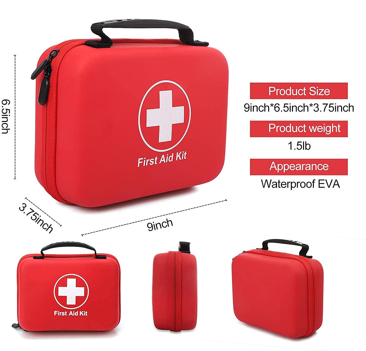 detailed information of Top-Quality EVA Waterproof Custom First Aid Kit Box | OEM & ODM Services, Low MOQ