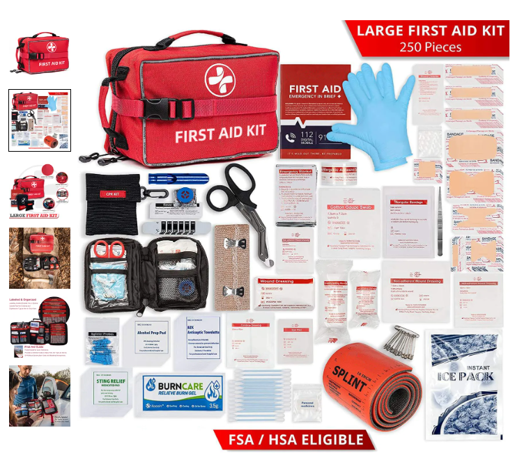 Essential items for workplace First Aid Kit