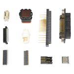 Assortment of SZOMK OEM electronic connectors including a robust automotive connector, compact rectangular connectors, and a round multi-pin connector with injection molding