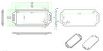 SZOMK small plastic electrical enclosure box design for Intelligy Serial Communication Module