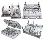 Collection of precision-engineered SZOMK OEM injection molds used in plastic manufacturing