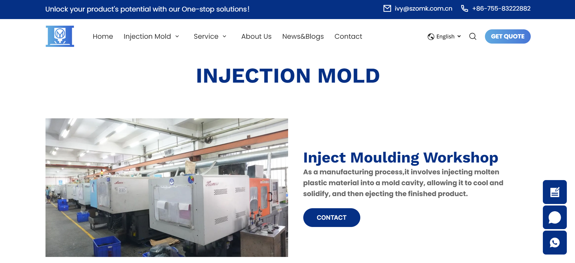 injection mold manufacturing