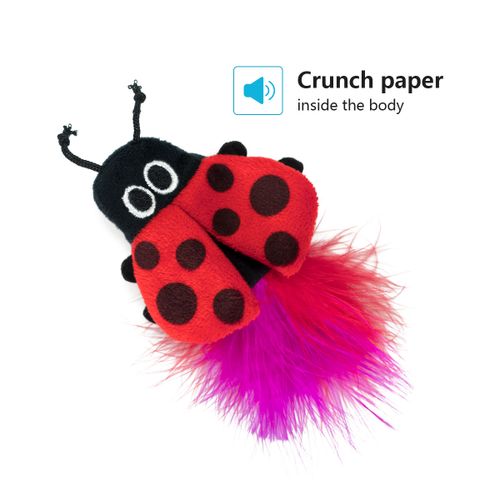 Ladybird Luxury Funny Soft Catnip Plush Interactive Toy For Cats