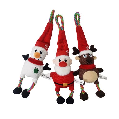 Pet Toy Eco Friendly Pet Plush Christmas Chew Toy Pet Toys Christmas Dog Toys Wholesale