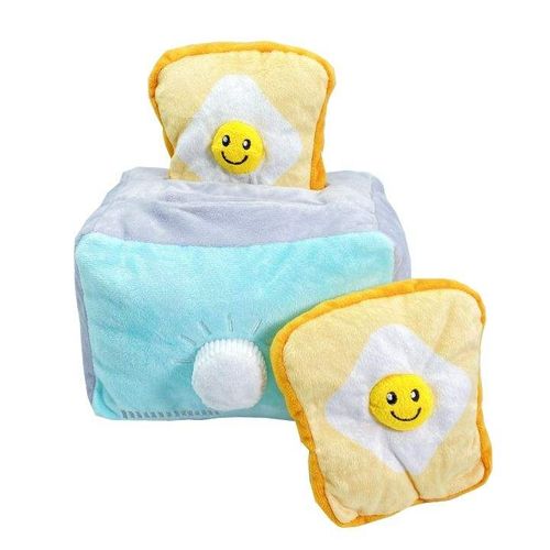 Toaster Bread Soft Stuffed Squeaky Chew Dog Plush Luxury Toy