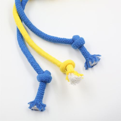 Cotton Rope With Spike TPR Bone Dog Chew Toy