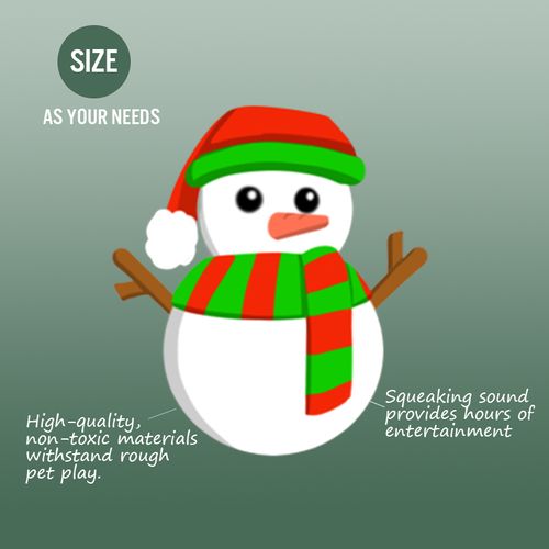 Custom Dog Toy - Christmas Plush Squeaky Gift for Your Pup