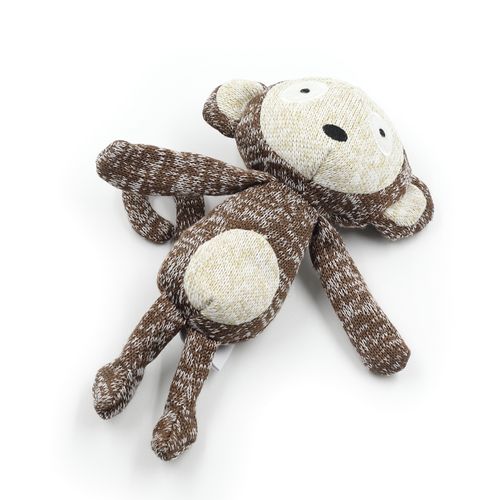 Monkey Durable Plush Stuffed Squeaky Chew Dog Luxury Toys